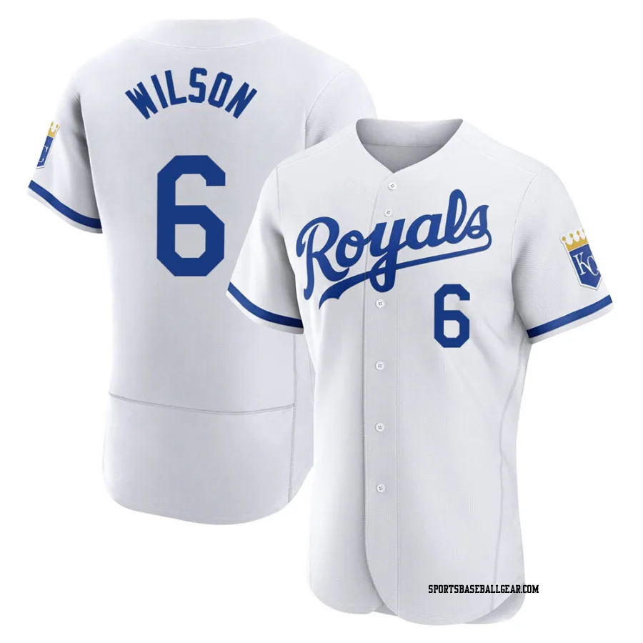 Willie Wilson Men's Kansas City Royals White Authentic 2022 Home Jersey