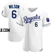 Willie Wilson Men's Kansas City Royals White Authentic Home Jersey