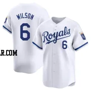 Willie Wilson Men's Kansas City Royals White Limited Home Jersey