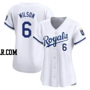 Willie Wilson Women's Kansas City Royals White Limited Home Jersey