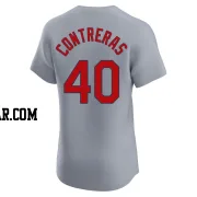 Willson Contreras Men's St. Louis Cardinals Gray Elite Road Jersey