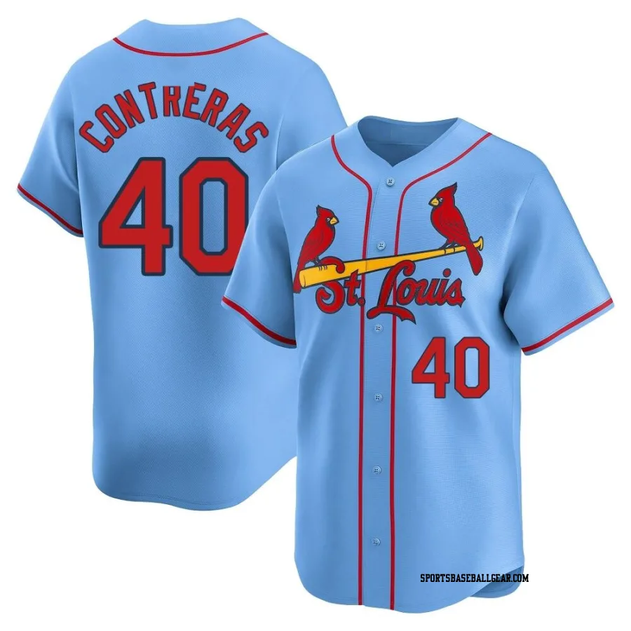 Willson Contreras Youth St. Louis Cardinals Light Blue Limited Alternate Jersey