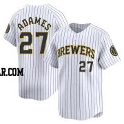 Willy Adames Men's Milwaukee Brewers White Limited Alternate Jersey