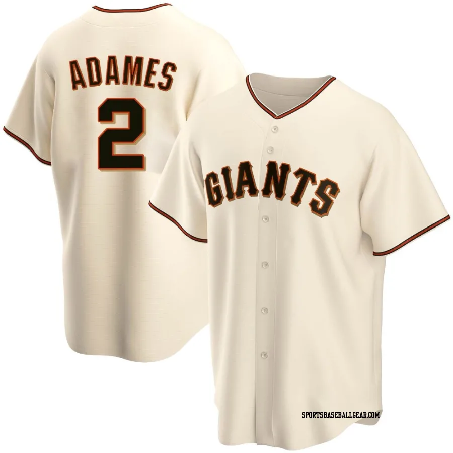 Willy Adames Men's San Francisco Giants Cream Replica Home Jersey