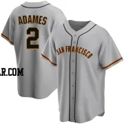 Willy Adames Men's San Francisco Giants Gray Replica Road Jersey