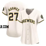 Willy Adames Women's Milwaukee Brewers Cream Limited Home Jersey