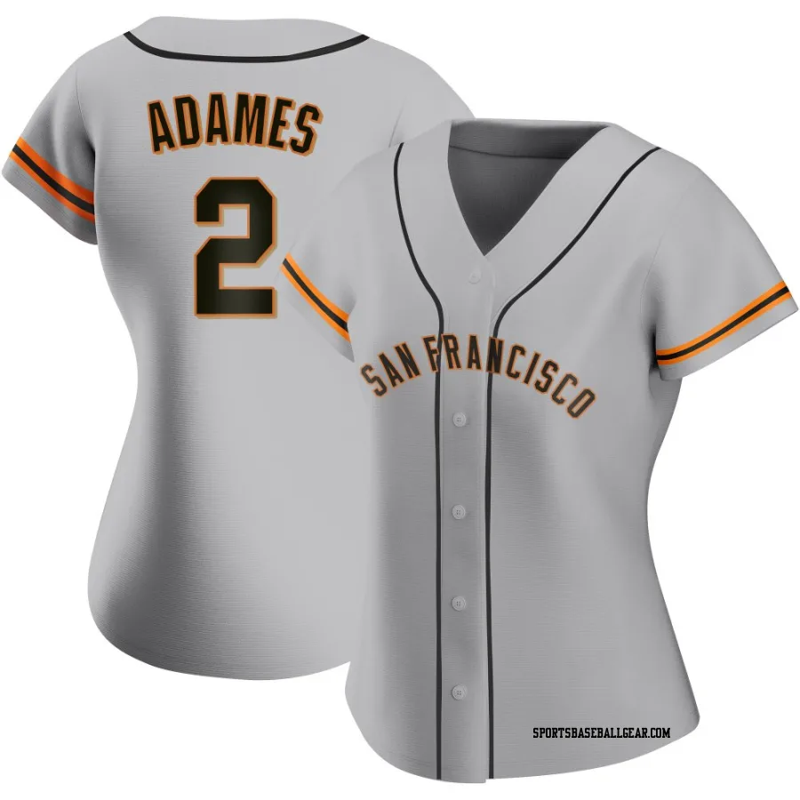 Willy Adames Women's San Francisco Giants Gray Authentic Road Jersey