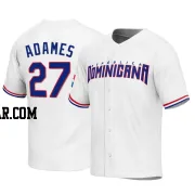 Willy Adames Youth Dominican Republic Baseball White Replica 2023 World Baseball Classic Jersey