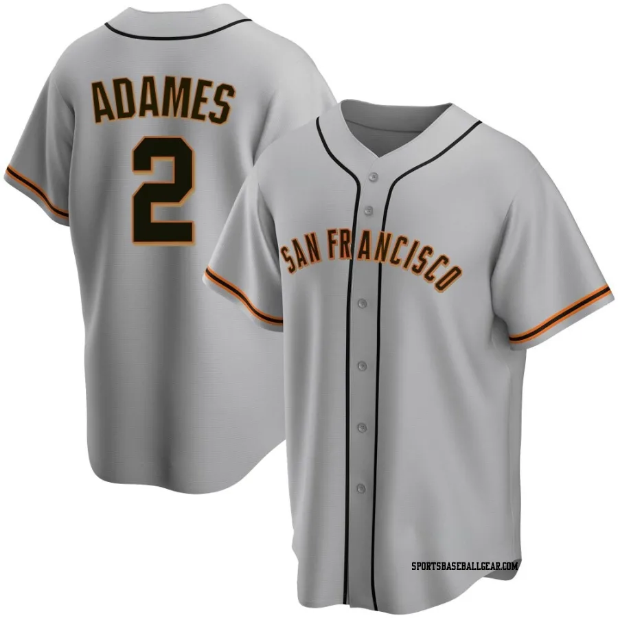 Willy Adames Youth San Francisco Giants Gray Replica Road Jersey