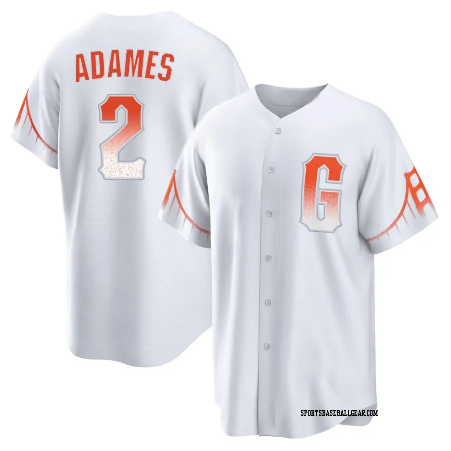 Willy Adames Youth San Francisco Giants White Replica 2021 City Connect Jersey