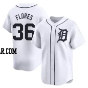 Wilmer Flores Men's Detroit Tigers White Limited Home Jersey