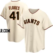 Wilmer Flores Men's San Francisco Giants Cream Replica Home Jersey