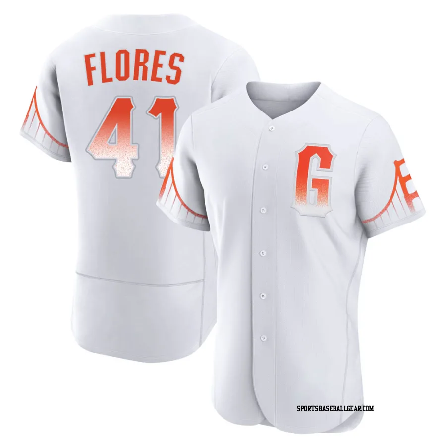 Wilmer Flores Men's San Francisco Giants White Authentic 2021 City Connect Jersey