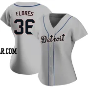 Wilmer Flores Women's Detroit Tigers Gray Authentic Road Jersey