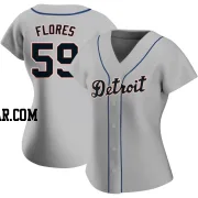 Wilmer Flores Women's Detroit Tigers Gray Authentic Road Jersey