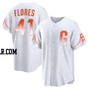 Wilmer Flores Youth San Francisco Giants White Replica 2021 City Connect Jersey