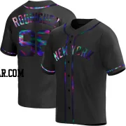 Wilson Rodriguez Men's New York Yankees Black Holographic Replica Alternate Jersey