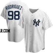 Wilson Rodriguez Men's New York Yankees White Replica Home Jersey