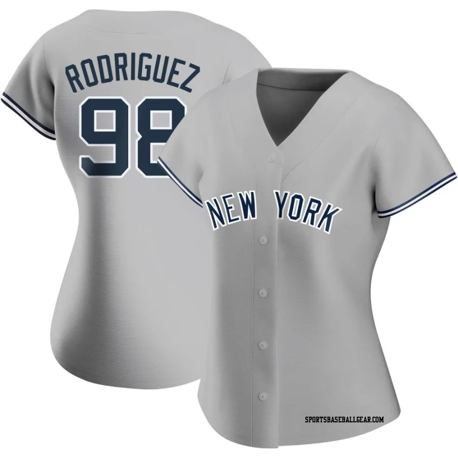 Wilson Rodriguez Women's New York Yankees Gray Authentic Road Name Jersey