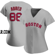 Wilyer Abreu Women's Boston Red Sox Gray Authentic Road Jersey