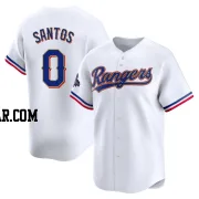 Winston Santos Men's Texas Rangers Gold Limited White 2024 Collection Jersey