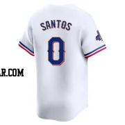 Winston Santos Men's Texas Rangers Gold Limited White 2024 Collection Jersey