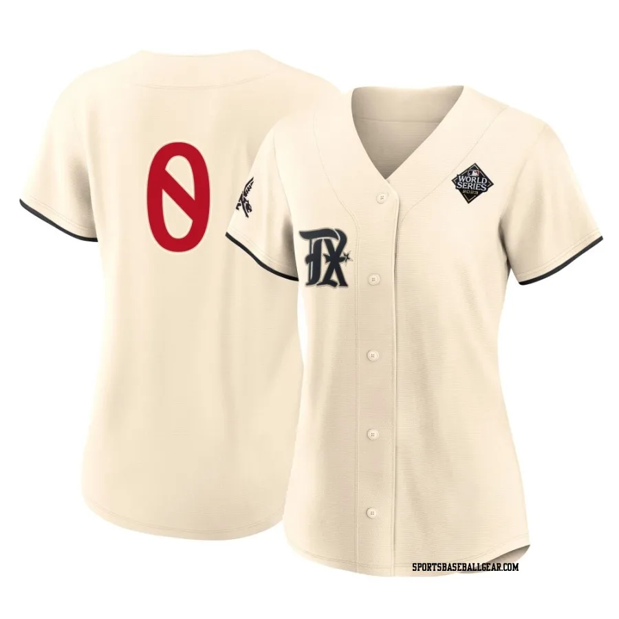 Winston Santos Women's Texas Rangers Cream Replica 2023 City Connect 2023 World Series Jersey