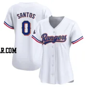 Winston Santos Women's Texas Rangers Gold Limited White 2024 Collection Jersey