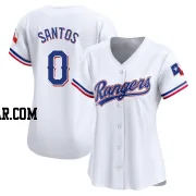 Winston Santos Women's Texas Rangers White Limited Home Jersey