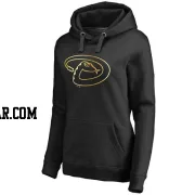 Women's Arizona Diamondbacks Gold Collection Pullover Hoodie - Black