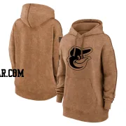 Women's Baltimore Orioles Brown 2023 Salute to Service Pullover Hoodie