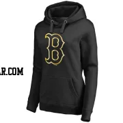 Women's Boston Red Sox Gold Collection Pullover Hoodie - Black