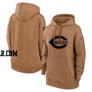 Women's Cincinnati Reds Brown 2023 Salute to Service Pullover Hoodie