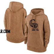 Women's Colorado Rockies Brown 2023 Salute to Service Pullover Hoodie