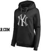 Women's New York Yankees Black Platinum Collection Pullover Hoodie -