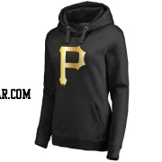 Women's Pittsburgh Pirates Gold Collection Pullover Hoodie - Black