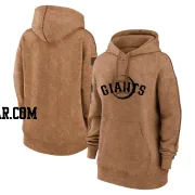 Women's San Francisco Giants Brown 2023 Salute to Service Pullover Hoodie