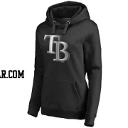 Women's Tampa Bay Rays Black Platinum Collection Pullover Hoodie -