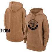 Women's Texas Rangers Brown 2023 Salute to Service Pullover Hoodie