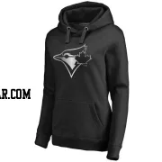 Women's Toronto Blue Jays Black Platinum Collection Pullover Hoodie -