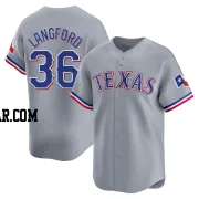 Wyatt Langford Youth Texas Rangers Gray Limited Away Jersey