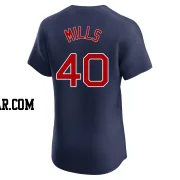 Wyatt Mills Men's Boston Red Sox Navy Elite Alternate Jersey