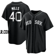 Wyatt Mills Youth Boston Red Sox Black/White Replica Jersey