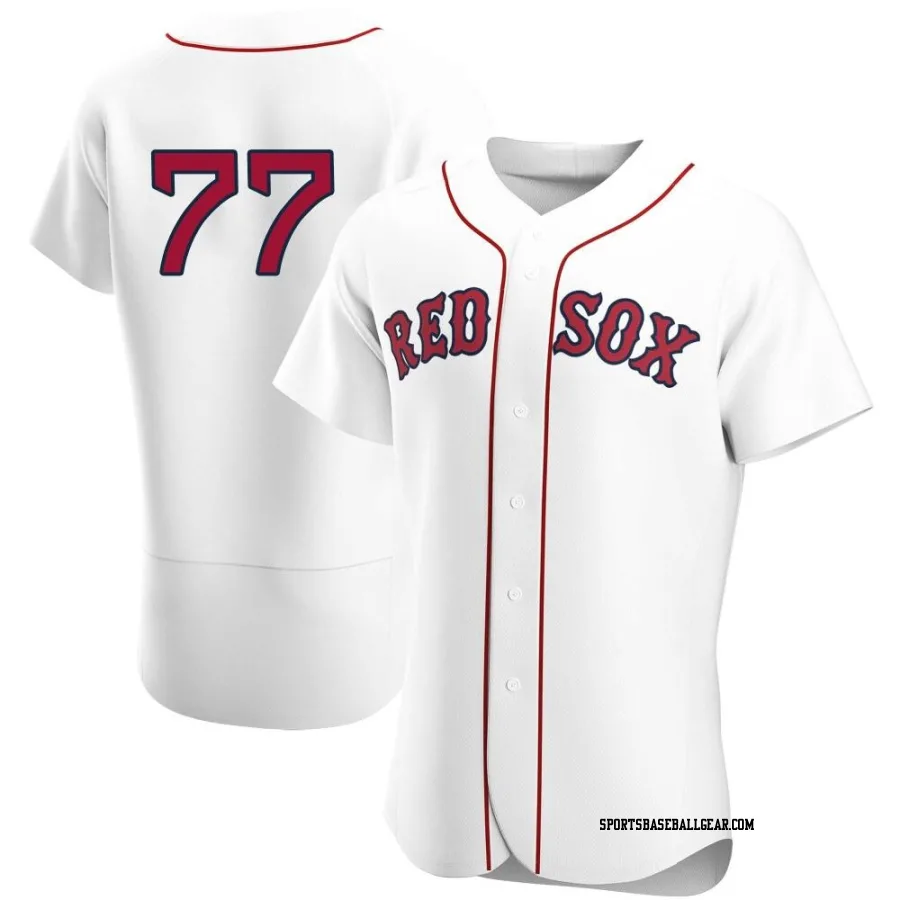 Wyatt Olds Men's Boston Red Sox White Authentic Home Team Jersey