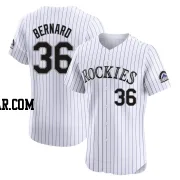 Wynton Bernard Men's Colorado Rockies White Elite Home Jersey