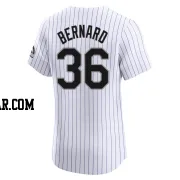 Wynton Bernard Men's Colorado Rockies White Elite Home Jersey