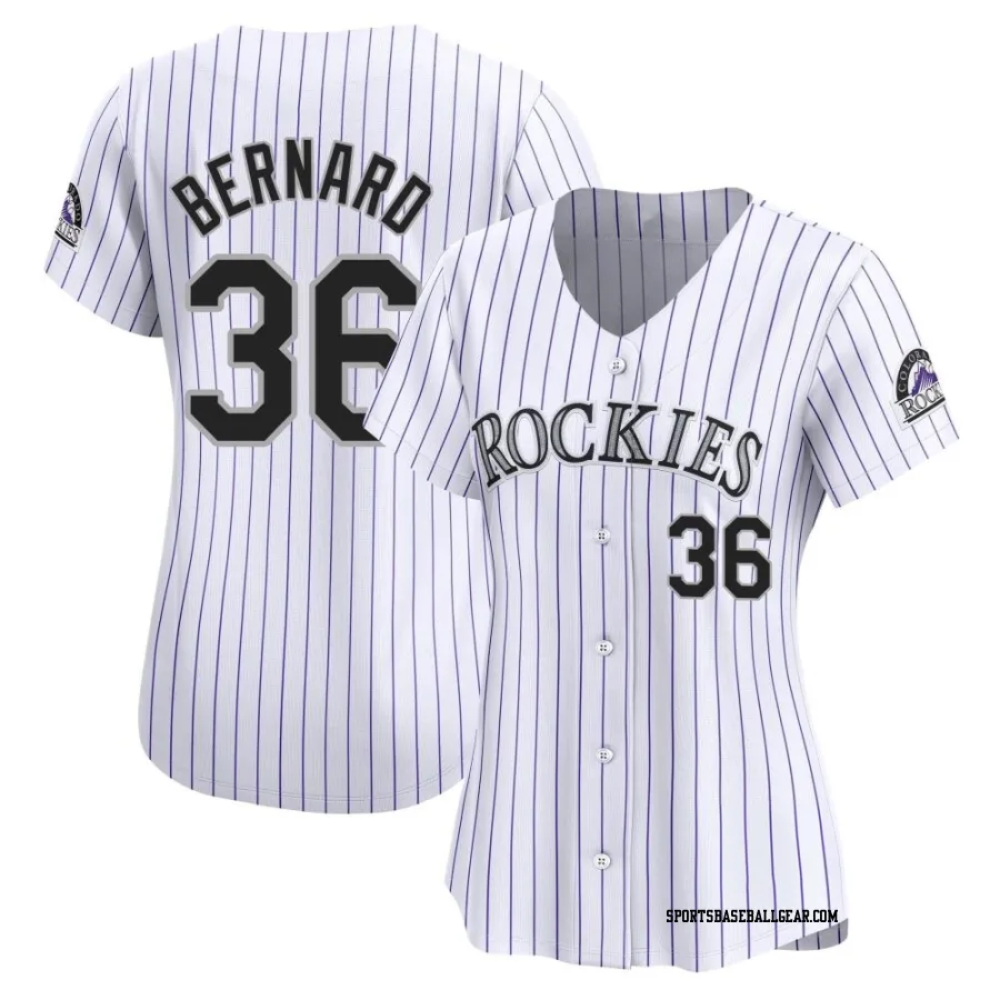 Wynton Bernard Women's Colorado Rockies White Limited Home Jersey