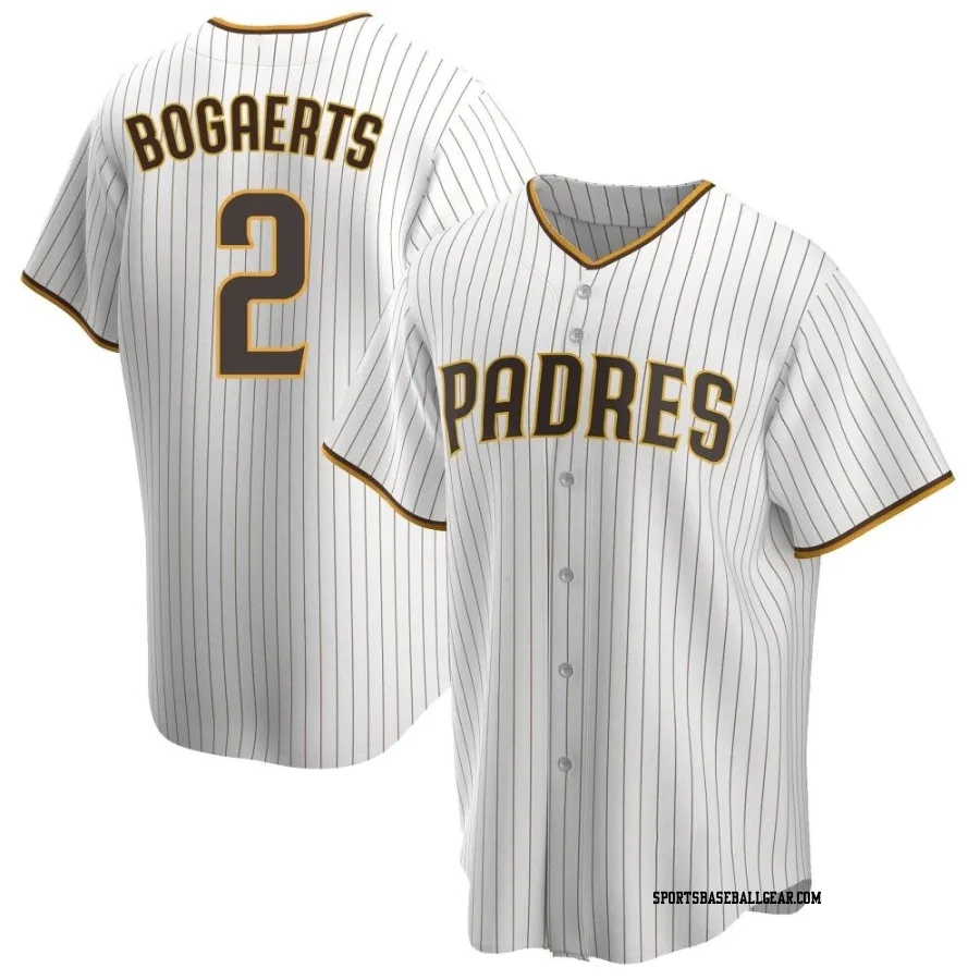 Xander Bogaerts Men's San Diego Padres White/Brown Replica Home Jersey