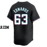 Xavier Edwards Men's Miami Marlins Black Limited Alternate Jersey