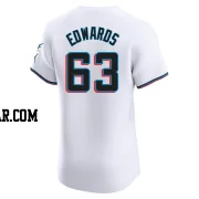 Xavier Edwards Men's Miami Marlins White Elite Home Jersey